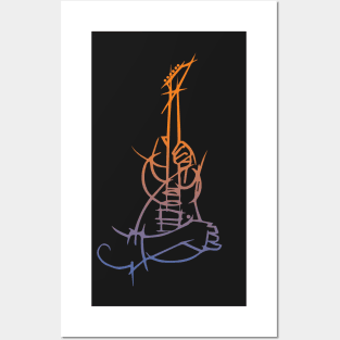 Guitar flow Posters and Art